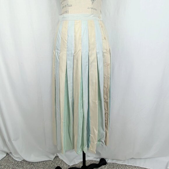 Vintage Fendi Skirt Suit Small Pastel Blazer Top - Picture 8 of 12